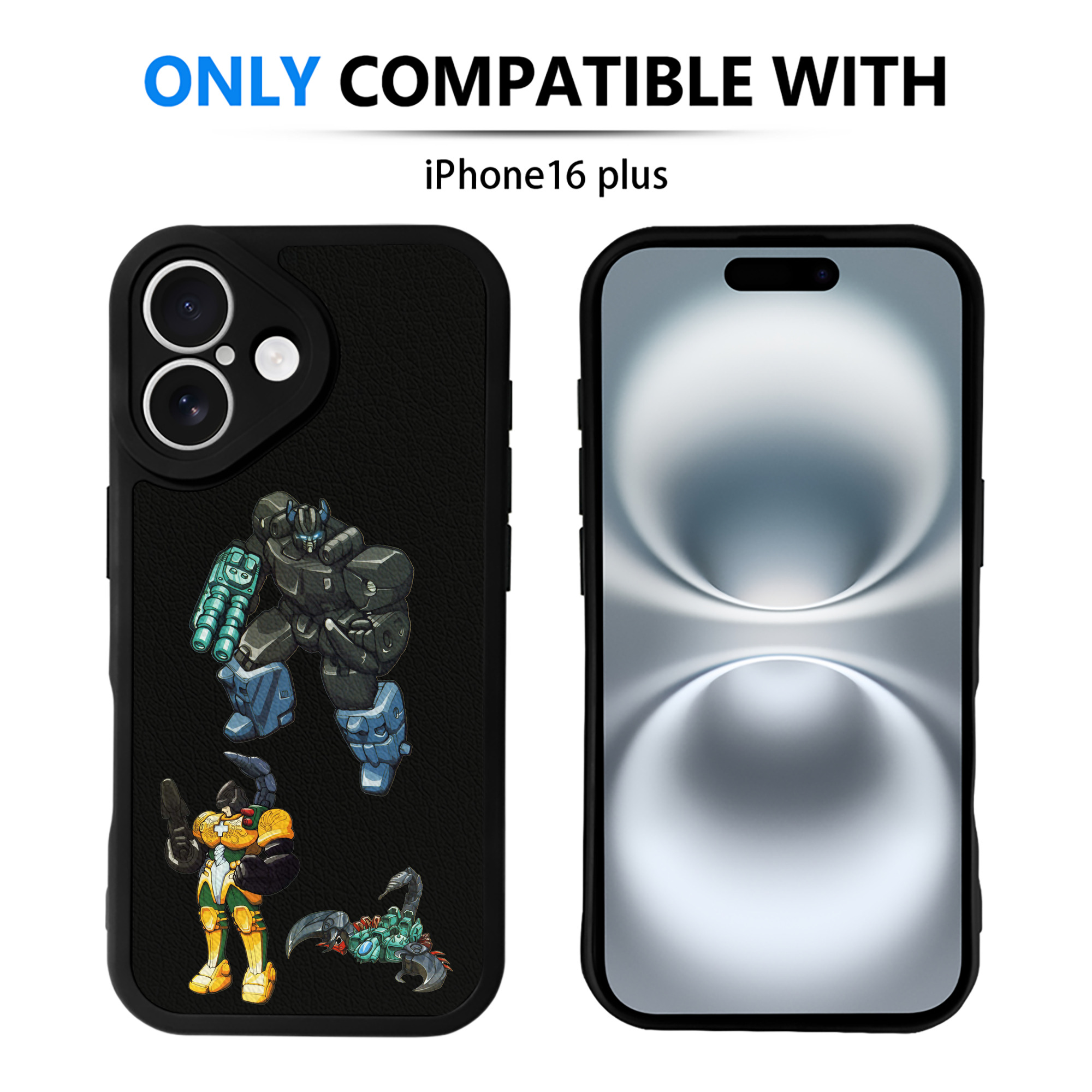 （画像用）  【iPhone 16シリーズ対応】シリコンスマホケース（レザー調） 材質：シリコン